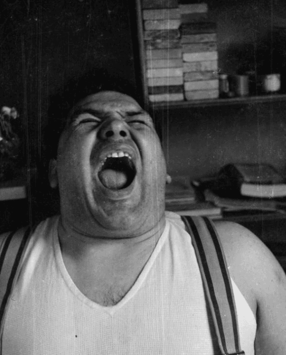 Eduardo Paolozzi laughing